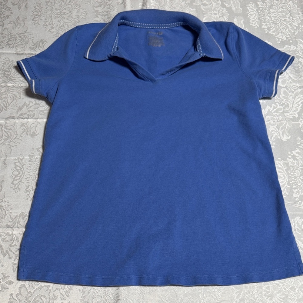 St. John's Bay Royal Blue Short Sleeve Polo Size M